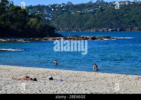 Blick auf den Balmoral Beach in Sydney, Australien Stockfoto