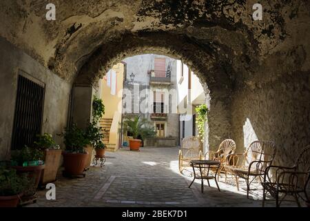 Blick auf Santa Severina in Calabri - Italien Stockfoto