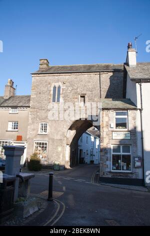 Die Gate House Cartmel Priory Cartmel Cumbria England Stockfoto