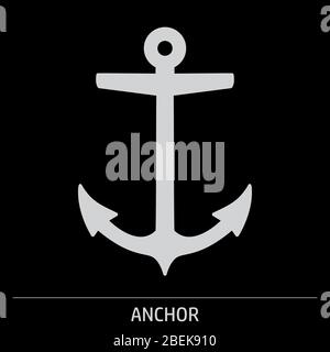 Abbildung des Ankersymbols Stock Vektor