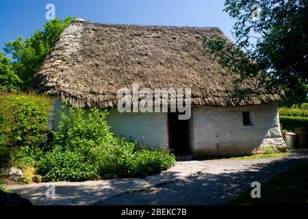 Nant Wallter Cottage, St Fagans National Museum of History /Amgueddfa Werin Cymru, Cardiff, South Wales, Großbritannien. Stockfoto