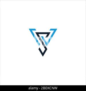 Vorlage für das ursprüngliche WS-Logo oder das sw-Logo Stock Vektor