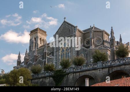 Die Église Sainte-Eugénie in Biarritz, Frankreich Stockfoto