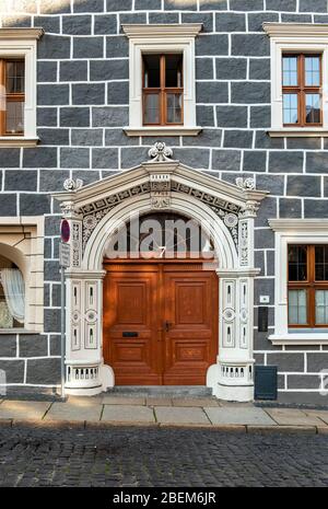 Renaissancehaus in der Peterstraße 7, Görlitz, Sachsen, Deutschland Stockfoto