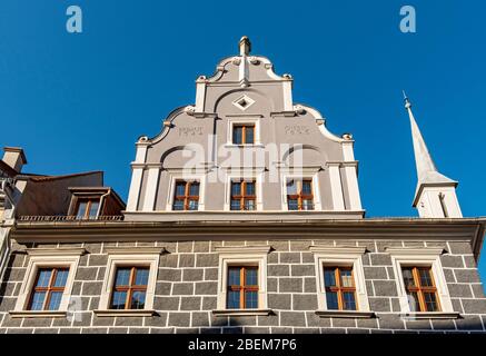 Renaissancehaus in der Peterstraße 7, Görlitz, Sachsen, Deutschland Stockfoto