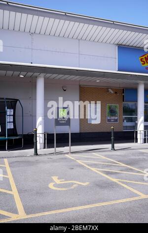 Behinderten Parkplatz Stockfoto