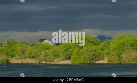 Marschland-Landschaft Stockfoto