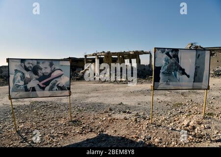 Im Khiam Internierungslager, Khiam, Südlibanon. Stockfoto