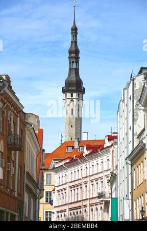 Tallinn ist die Hauptstadt, Primat und die bevölkerungsreichste Stadt Estlands. Das Hotel liegt im nördlichen Teil ... Tallinns Altstadt ist eine der besten erhalten Stockfoto