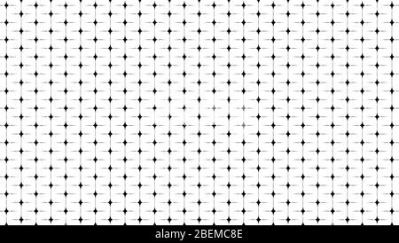 Abstraktes geometrisches Muster mit Schnittpunkt von dünnen Linien. Vektorgrafik Stock Vektor