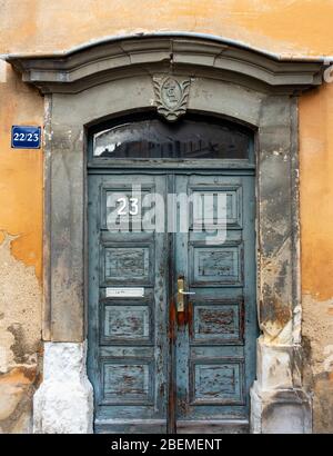 Alte Tür, Görlitz (Görlitz), Deutschland Stockfoto