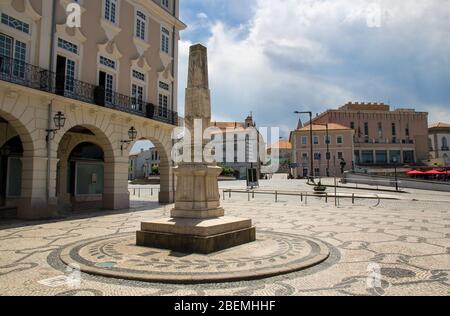 Portugal Aveiro im Sommer, Aveiro Stadtplatz, der Hauptplatz der Altstadt mit Stockfoto