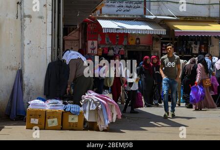 Arabischer Straßenmarkt in Ramallah, Palästina Stockfoto