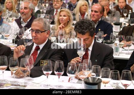 Turin, Piemont, Italien. -10/26/2009 - Messe "Wine Show" Stockfoto