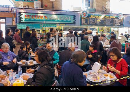 Voll, voll Restaurants, Restaurants, Fast Food Stockfoto