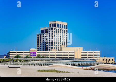 Das Beau Rivage Resort and Casino ist abgebildet, 26. März 2020, in Biloxi, Mississippi. Mit 85,000 Quadratfuß ist es das größte Casino in Biloxi. Stockfoto