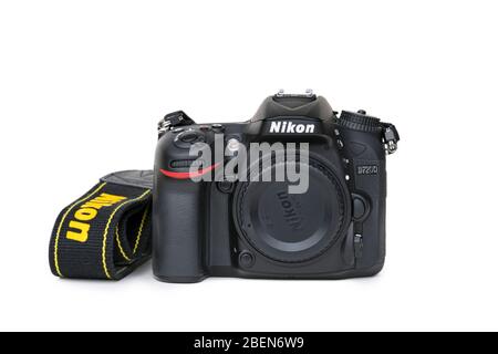 DSLR, Digital-Single-Objektiv-Reflex ohne Objektiv, Nikon-Kamera Stockfoto