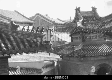 Eimer Bogen des Tianhou Palace in Tianjin im Jahr 2001 Stockfoto