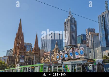 Melbourne Gebäude in der Ceter Stockfoto