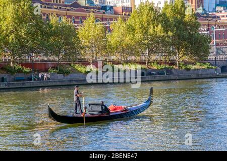 Gondelfahrt in Melbourne Stockfoto