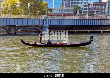 Gondelfahrt in Melbourne Stockfoto