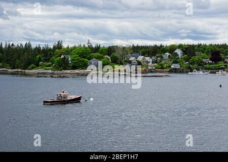 Bass Harbor auf Mt Desert Island in Maine USA Stockfoto