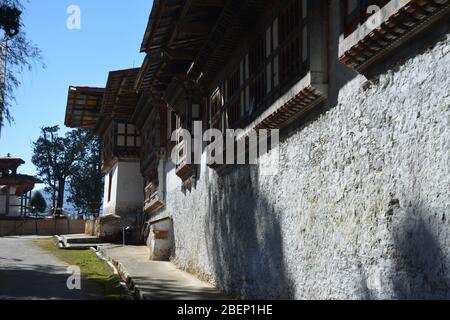 Das Gangtey Kloster im Phobjikha Tal, Bhutan, stammt aus dem Jahr 1613. Stockfoto