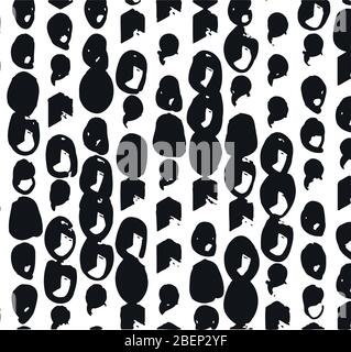 Abstrakter Hintergrund. Psychedelische Textur von Pinselstrichen von farbigen Farbe von verschwommenen Linien und Flecken von verschiedenen Formen und Größen.. Stock Vektor