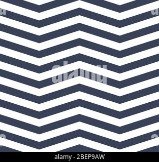 Blau weiß Chevron Zickzack nahtloses Muster. EPS 10 Stock Vektor