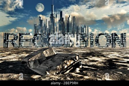 Rezession Stockfoto