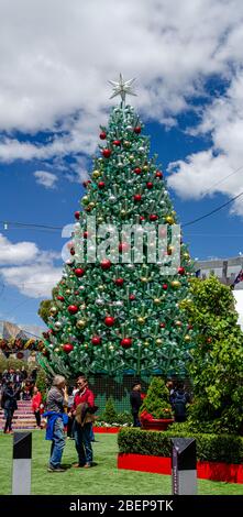 Weihnachtsbaum am Melbourne Federation Square, 2019 Stockfoto