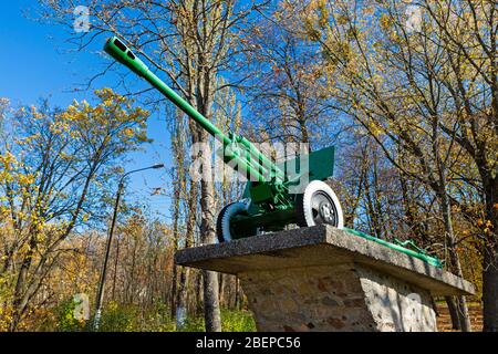 Das 16. Oktober 2019, Foto des Tschernobyl Park Nature Reserve in verlassenen Gebiet in der Ukraine in der Nähe von Tschernobyl Kernkraftwerk, das evakuiert wurde Stockfoto