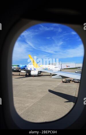 Royal Brunei Airlines in Bandar Seri Begawan Flughafen Asphalt Stockfoto