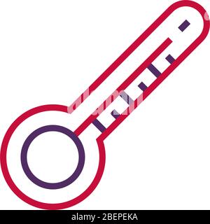 Thermometer Icon Vektor-Design Stock Vektor