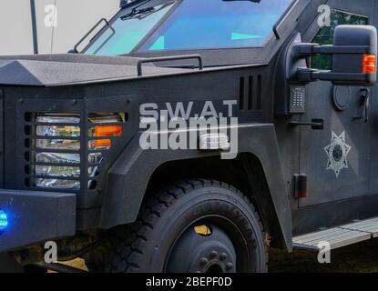 Vorderseite des SWAT-Staplers Stockfoto