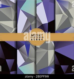 Abstrakt weißen geometrischen Vektor-Hintergrund mit Dreiecken. Polygondreieck. Stock Vektor