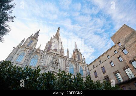 Die Kathedrale von Barcelona in Spanien Stockfoto