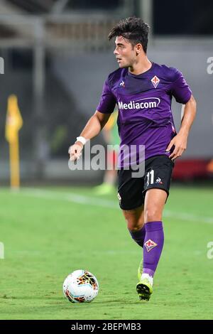 Florenz, Italien. Januar 2020. riccardo sottil (fiorentina) während der ACF Fiorentina Italian Soccer Serie A Saison 2019/20, italienisches Serie A Fußballspiel in Florenz, Italien, 01. Januar 2020 Gutschrift: Unabhängige Fotoagentur/Alamy Live News Stockfoto