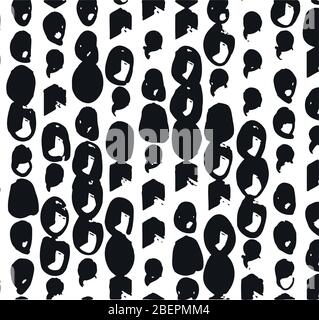 Abstrakter Hintergrund. Psychedelische Textur von Pinselstrichen von farbigen Farbe von verschwommenen Linien und Flecken von verschiedenen Formen und Größen.. Stock Vektor