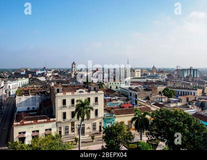 Ignacio Agramonte Park, erhöhte Ansicht, Camaguey, Camaguey Provinz, Kuba Stockfoto