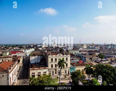 Ignacio Agramonte Park, erhöhte Ansicht, Camaguey, Camaguey Provinz, Kuba Stockfoto