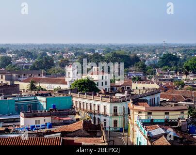 Altstadt, erhöhte Aussicht, Camaguey, Camaguey Provinz, Kuba Stockfoto