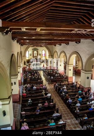 Kathedrale unserer Lieben Frau von Candelaria, Innenraum, Camaguey, Provinz Camaguey, Kuba Stockfoto