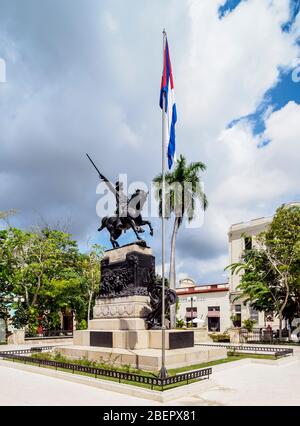 Statue Von Ignacio Agramonte, Park Von Ignacio Agramonte, Camaguey, Provinz Camaguey, Kuba Stockfoto