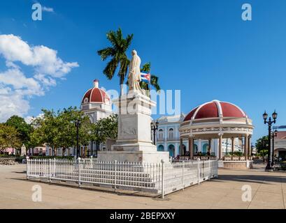 Jose Marti Park, Hauptplatz, Cienfuegos, Provinz Cienfuegos, Kuba Stockfoto