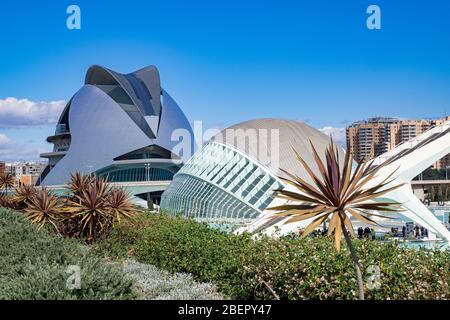 Valencia Science Museum Stockfoto