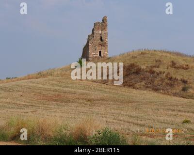 Turm von Mariana, Olynthos, Chalkidiki, Mazedonien, Griechenland Stockfoto