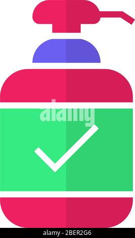 Antiseptisches Icon-Vektor-Design Stock Vektor