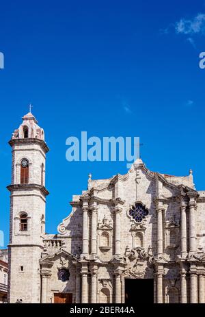 Kathedrale von San Cristobal, Plaza de la Catedral, La Habana Vieja, Havanna, Provinz La Habana, Kuba Stockfoto