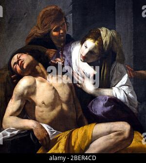 St. Sebastian gepflegt von Saint Irene, 1640, Antonio de Bellis 1616 – 1656 Italienisch, Italien, Stockfoto